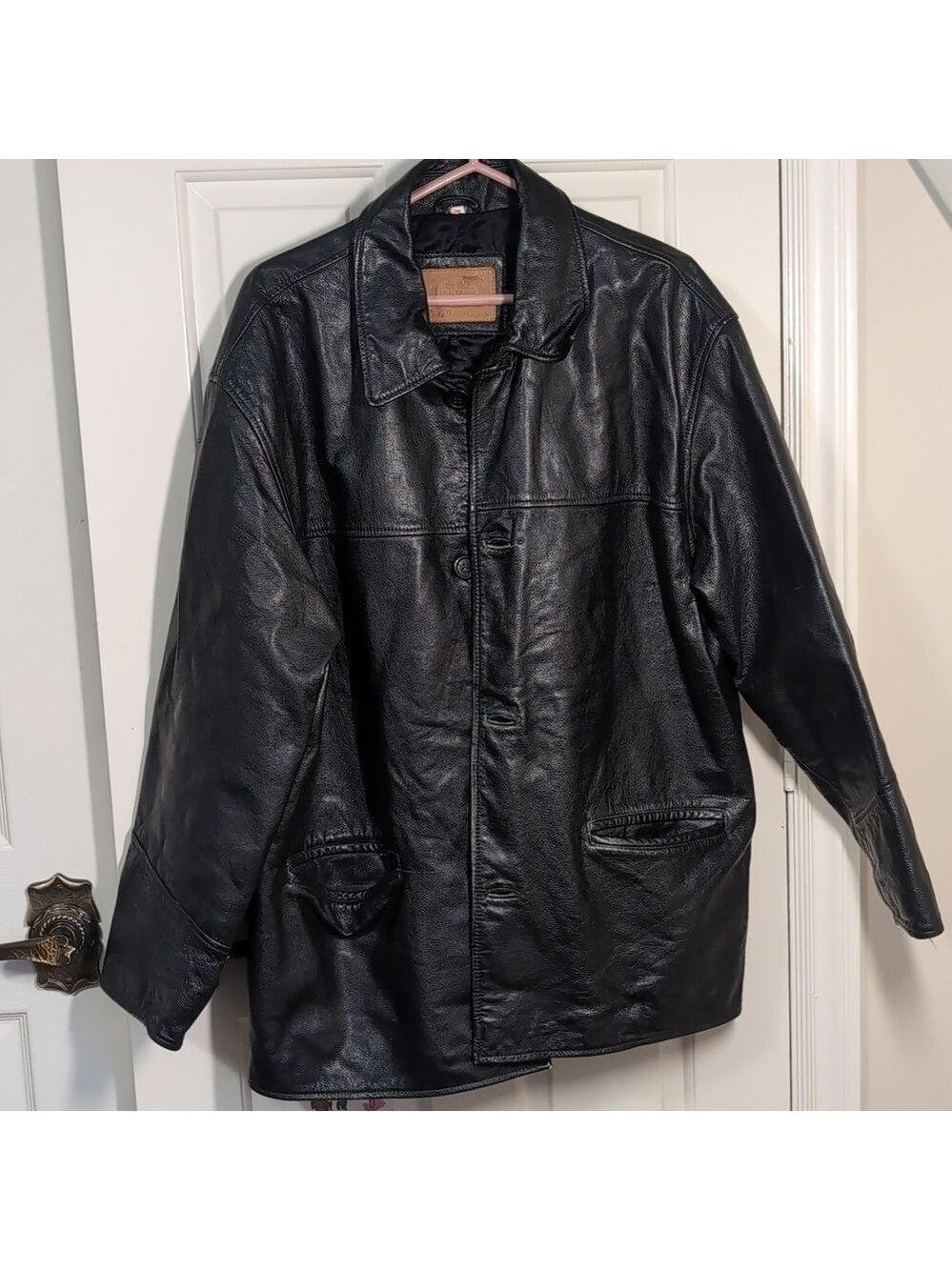 Leather Jacket The Olde Hide House Vintage Leather Jacket Men's Large